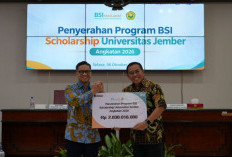 68 Mahasiswa Unej Terima Beasiswa BSI, Total Bantuan Rp2,03 Miliar