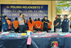 14 Tersangka Diamankan, Polres Mojokerto Bongkar 11 Kasus Pencurian  