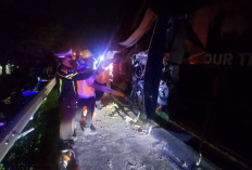 Kecelakaan Maut di Tol Jombang-Mojokerto, Bus Restu Tabrak Truk, Satu Tewas Tiga Luka