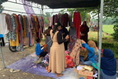 Warung Berkah Sahabat Yatim Dhuafa di Lapangan Canggu, Kecamatan Jetis, Ada Bazaar Baju Harga Rp 5 Ribu