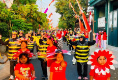 Jalan Sehat Perteng Wates Kota Mojokerto, Meriah dengan Kostum Unik, dari Flora Fauna Hingga Ibu Peri