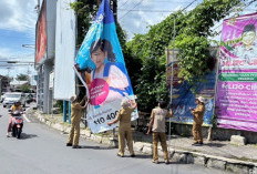 Bapenda Jember Tertibkan Reklame Tak Berizin di Sepanjang Jalan Jawa–Kebonsari