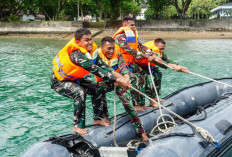 Latihan Halang Rintang, Prajurit Satrol Kodaeral IX Jaga Kesiapsiagaan Operasi