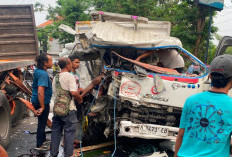 Truk Tabrak Truk Gandeng di Mojokerto, Dua Orang Luka-Luka